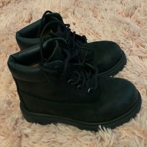 Black siz 8 toddler boys timberland boots